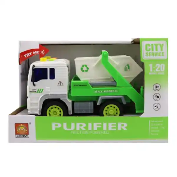 1:20 Инерционный Мусоровоз (свет / звук)