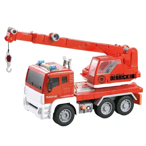 1:12 Инерционный Грузовик с краном (свет / звук)