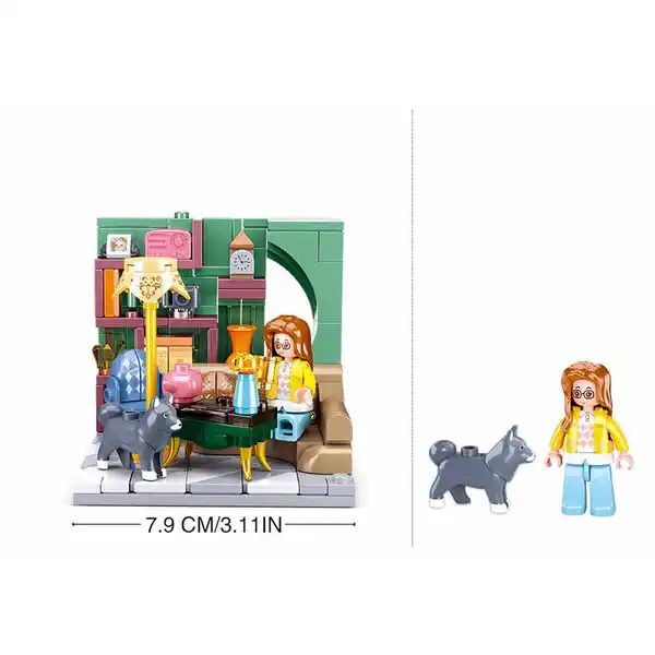 Set de construcție ”Camera de zi”, 219 elem.