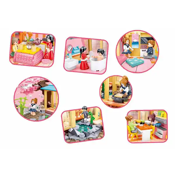 Set de construcție ”Pensiune japoneză”, 1021 elem.