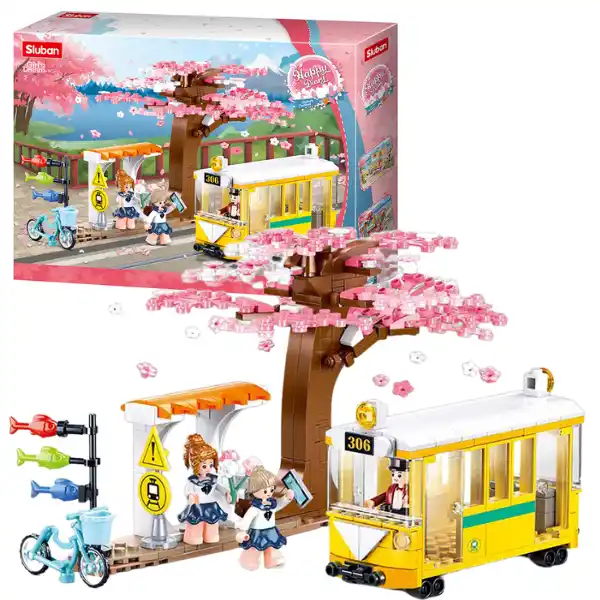 Set de construcție ”Tramvai în centrul orașului”, 347 elem.