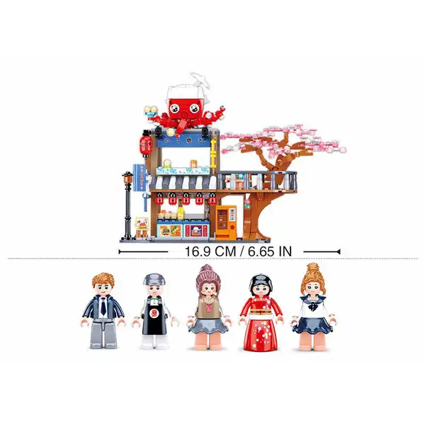 Set de construcție ”Magazinul principal Tako Yaki”, 548 elem.