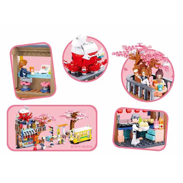 Set de construcție ”Magazinul principal Tako Yaki”, 548 elem.