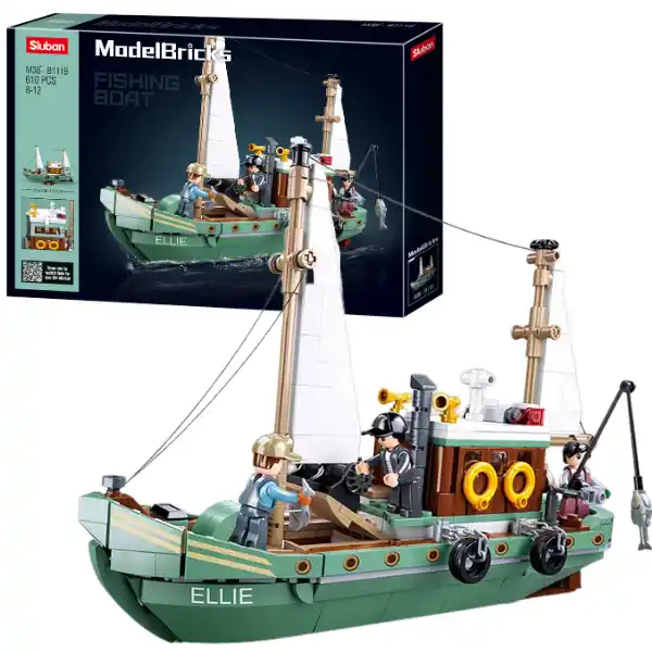 Конструктор “Рыболовная лодка”, 610 элем.