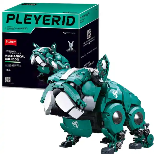 Конструктор “Механический бульдог” зеленого цвета, 890 элем.