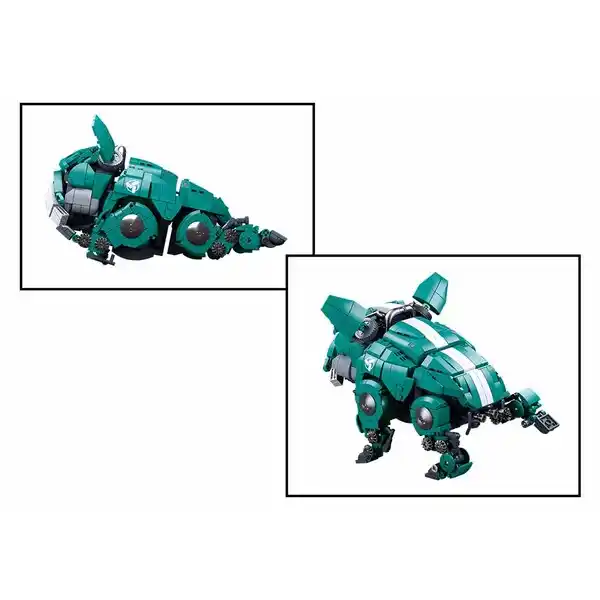 Конструктор “Механический бульдог” зеленого цвета, 890 элем.