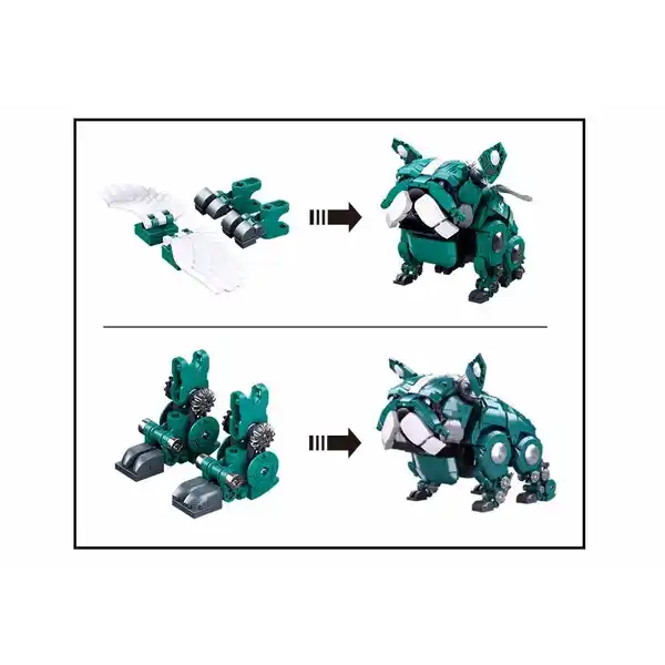 Конструктор “Механический бульдог” зеленого цвета, 890 элем.