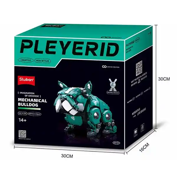 Конструктор “Механический бульдог” зеленого цвета, 890 элем.