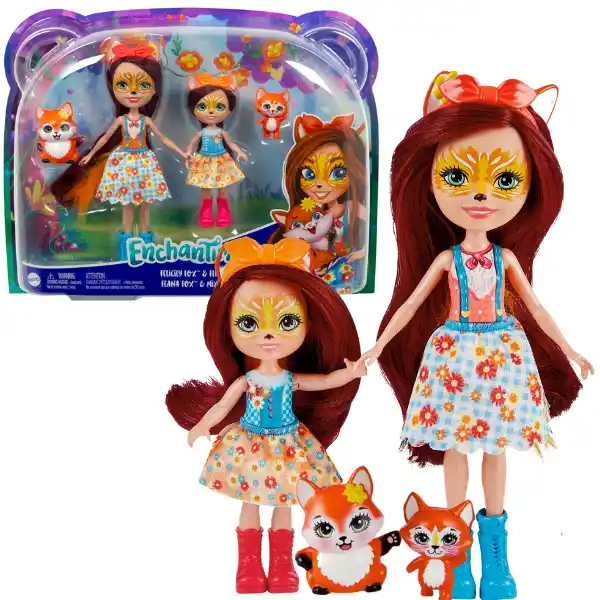 Enchantimals Set “Papușa Felicity și mica ei surioară”
