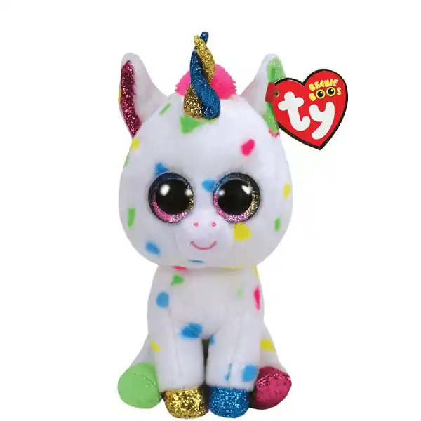 Разноцветный Единорог Harmonie (Beanie Boos)