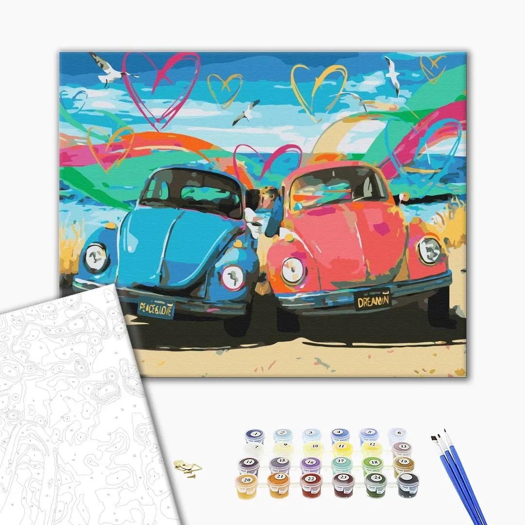 Pictură pe numere 40*50 cm  (în cutie) – Dragoste pe drum