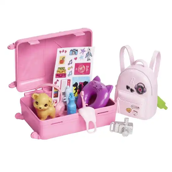 Păpușa Barbie cu accesorii și set de voiaj Malibu
