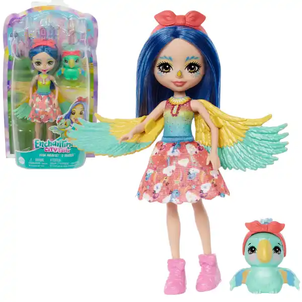 Păpușa Enchantimals „Papagalul Prita și Flutter”
