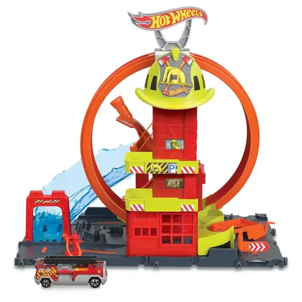 Hot Wheels Игровой набор «Городская пожарная станция. Супер петля»