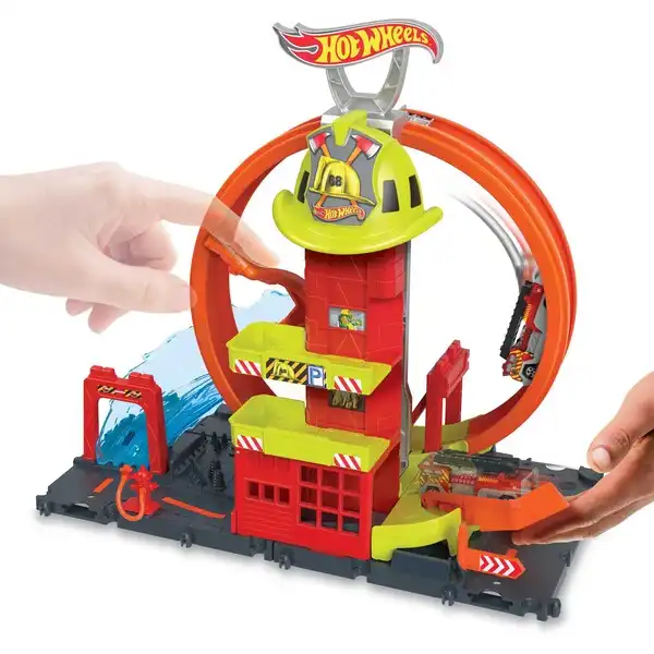 Hot Wheels Игровой набор «Городская пожарная станция. Супер петля»