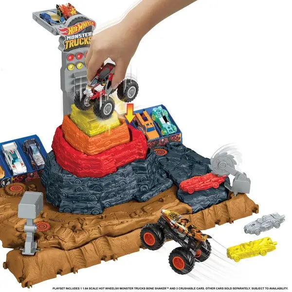 Hot Wheels Monster Trucks ARENA SMASHERS “BONE SHAKER ” Set de joc