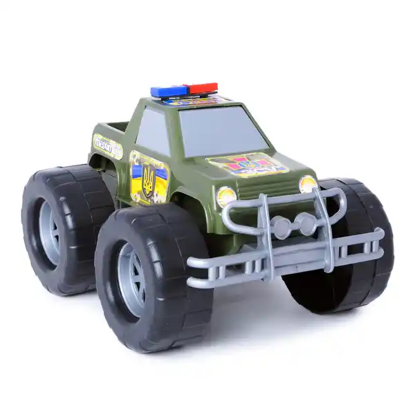 Джип ВСУ с большими колесами в ассорт.