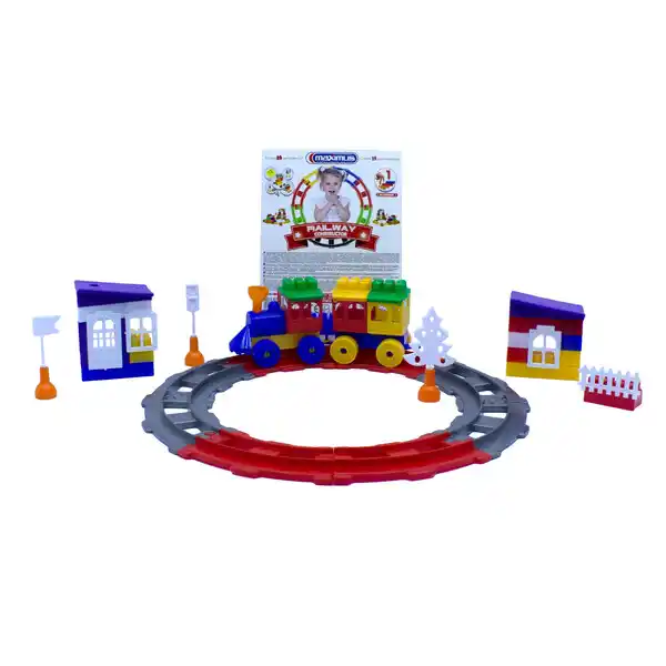 Конструктор 56 элем. «Железная дорога Мастер 1»