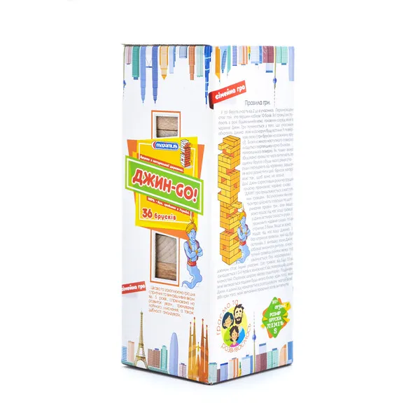 Joc de masă „Jin GO”  jenga din 36 blocuri de lemn