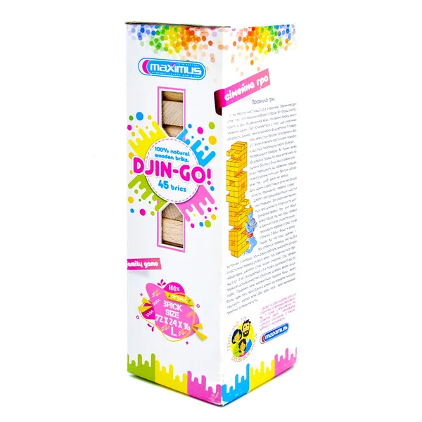 Joc de masă „Jin GO”  jenga din 45 blocuri de lemn