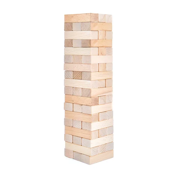 Joc de masă „Jin GO”  jenga din 54 blocuri de lemn