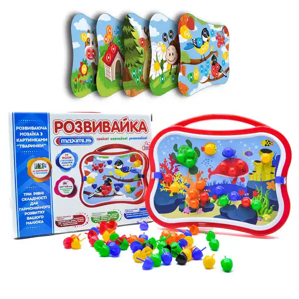 Set de joc cu mozaică „Razvivaika” 77 elem.