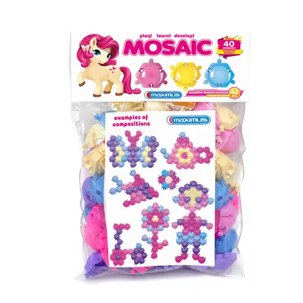 Купить  Деревянные игрушки / Montessori - Игровой набор «Мозаика-пазл» 40 эл...