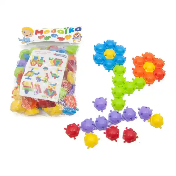 Игровой набор “Мозаика-пазл” 100 эл.