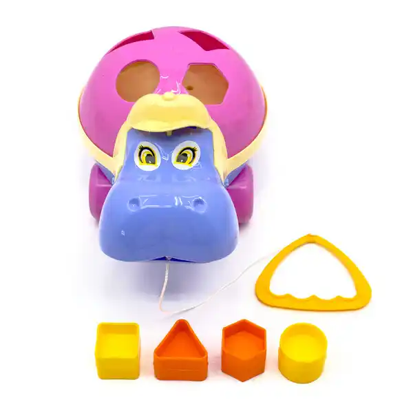 Каталка-сортер на веревочке «Гиппо Логика» в асс.