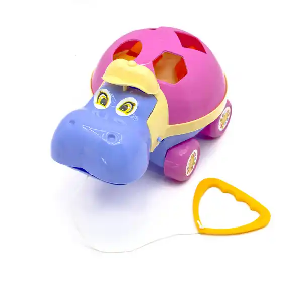 Каталка-сортер на веревочке «Гиппо Логика» в асс.