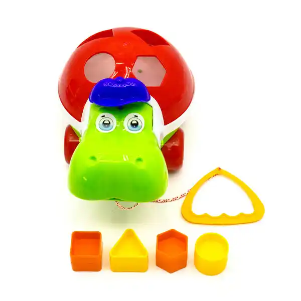 Каталка-сортер на веревочке «Гиппо Логика» в асс.