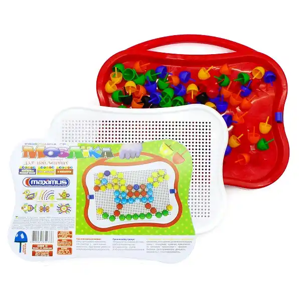 Игровой набор в чемоданчике «Мозаика для самых маленьких» 100 эл.