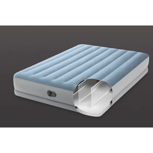 Saltea gonflabilă 152х203х36см  Intex Dura Beam Comfort + pompă USB încorporată