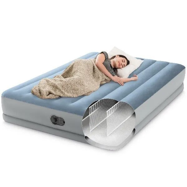 Saltea gonflabilă 152х203х36см  Intex Dura Beam Comfort + pompă USB încorporată