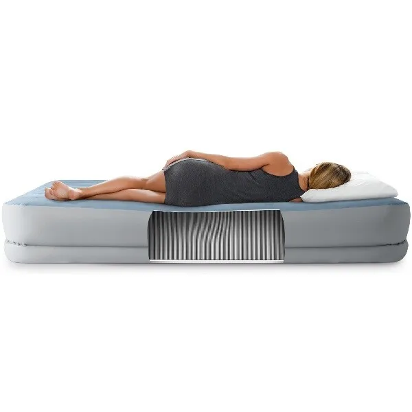 Saltea gonflabilă 152х203х36см  Intex Dura Beam Comfort + pompă USB încorporată
