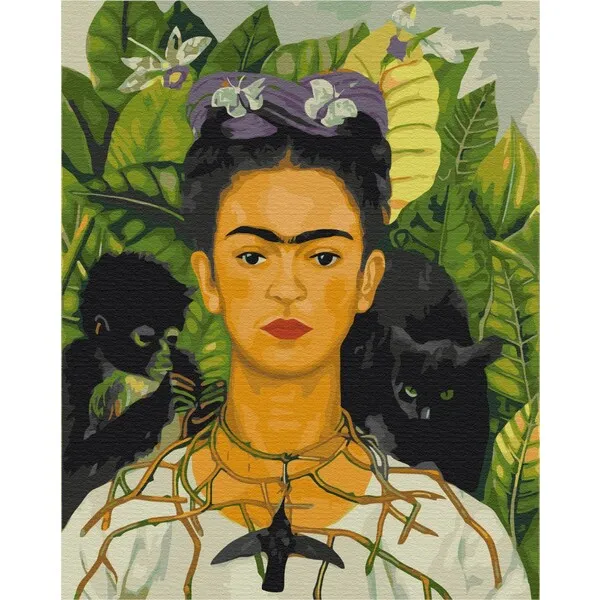 Pictură pe numere 40*50 cm (fără cutie) – Frida Kahlo. Autoportret