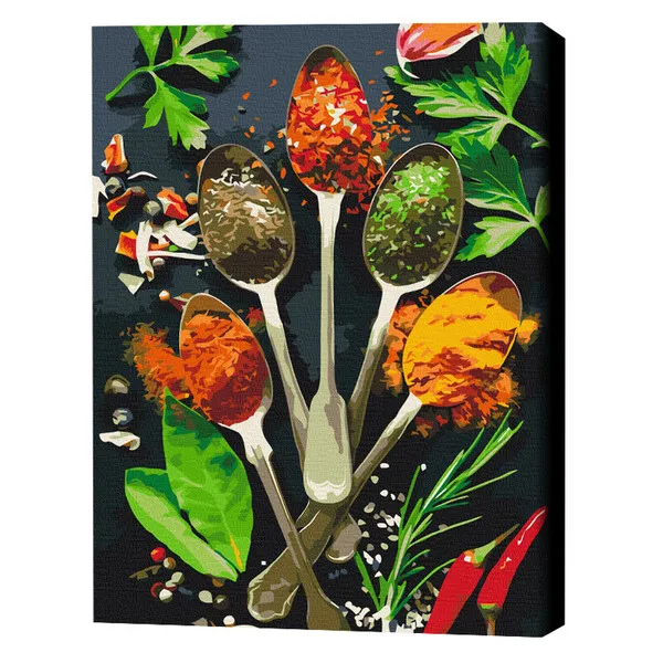 Pictură pe numere 40*50 сm (fără cutie)  – Simfonia de condimente