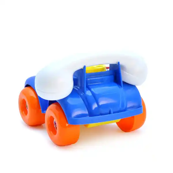 Каталка с веревочкой “Телефон” среднего размера в асс.