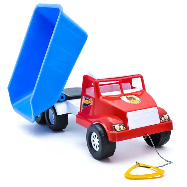 Каталка с веревочкой Самосвал “Волант” в асс.