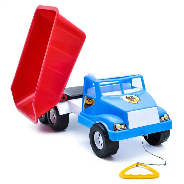 Каталка с веревочкой Самосвал “Волант” в асс.