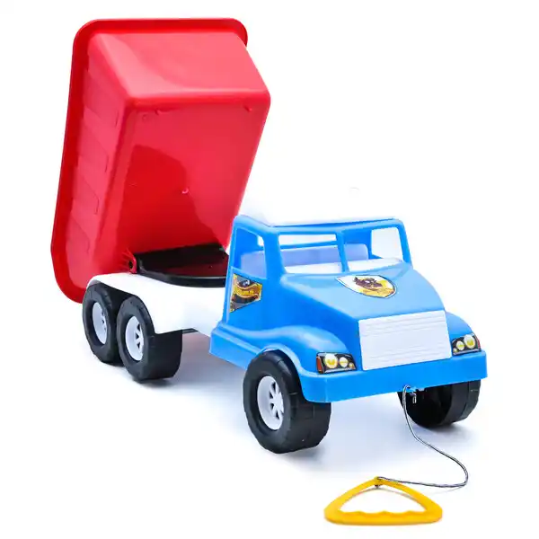 Каталка с веревочкой Самосвал “Волант” в асс.