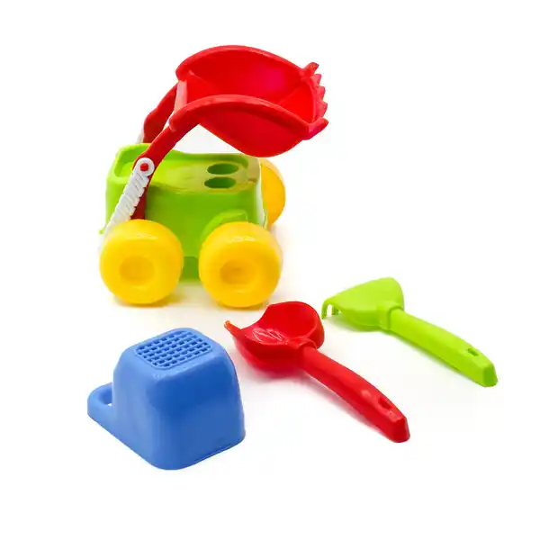 Mașinuță și set de nisip „Bebik” în asortiment