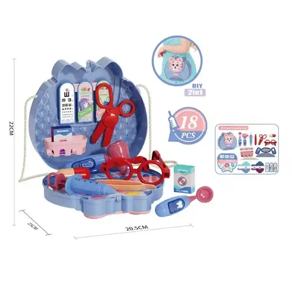 Набор доктора в мультяшном чемодане