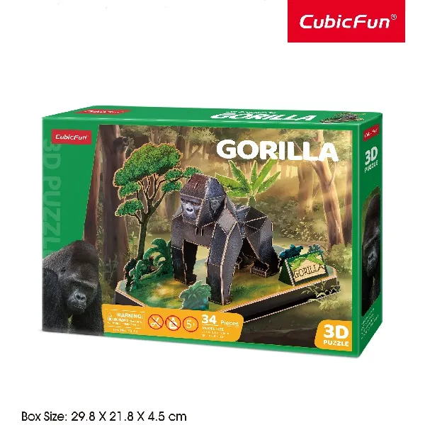 3D puzzle “Gorilă”, 34 elemente