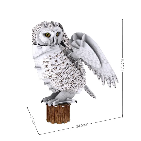 3D puzzle Bufniță arctică, ? elemente