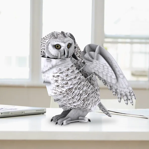 3D puzzle Bufniță arctică, ? elemente