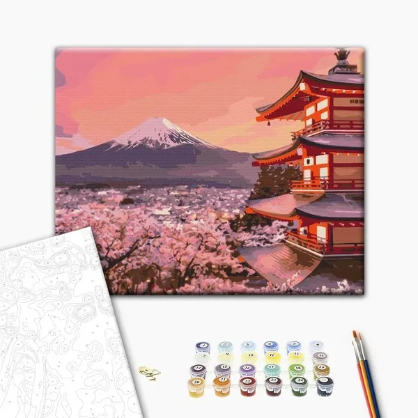 Pictură pe numere 40*50 сm (fără cutie) – Japonia tradițională