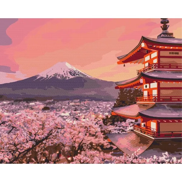 Pictură pe numere 40*50 сm (fără cutie) – Japonia tradițională