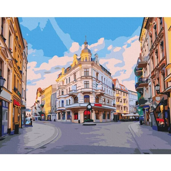 Pictură pe numere 40*50 cm (în cutie) – Străzile orașului Torun