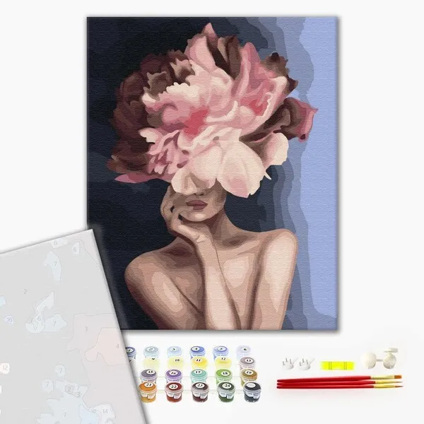 Pictură pe numere 40*50 сm (fără cutie) – Floare grațioasă